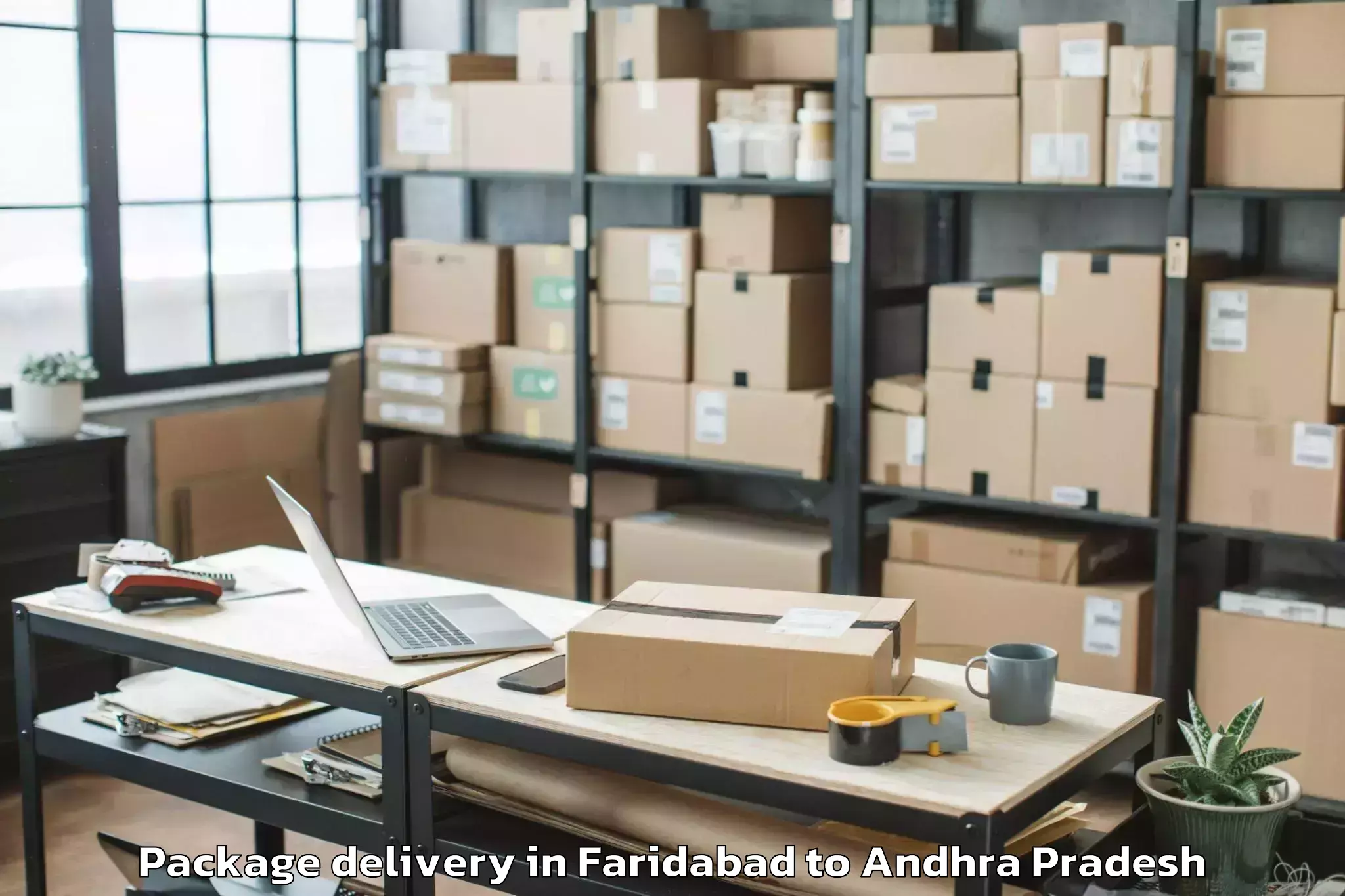 Faridabad to Nandigam Package Delivery